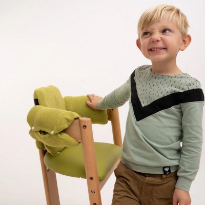 Reemy Grow Dřevěná židlička - Zelená - obrázek