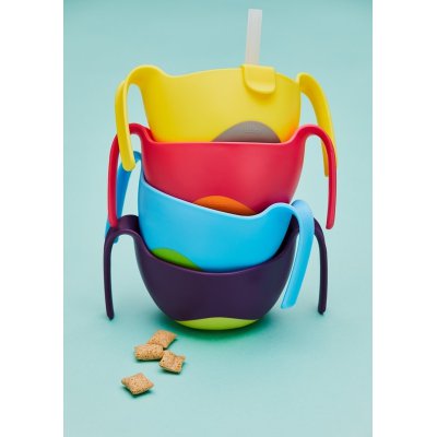 b.box miska s brčkem XL - Růžová - obrázek