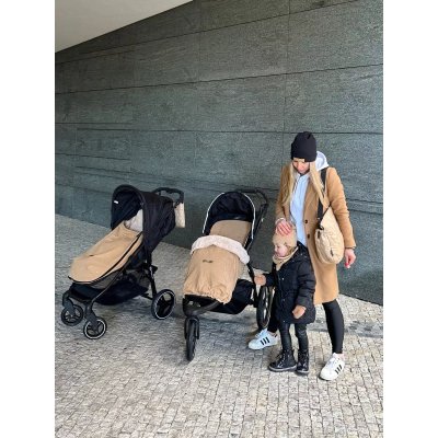 Pinkie Lehký fusak s podélnými otvory Shine Gold - Camel - obrázek