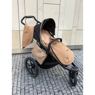 Pinkie Lehký fusak s podélnými otvory Shine Gold - Camel - obrázek