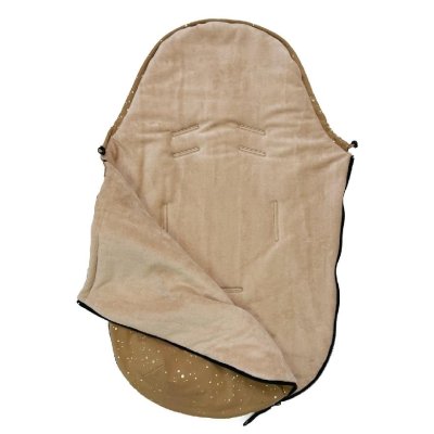 Pinkie Fusak s podélnými otvory Shine Gold 0 - 12 m - Camel - obrázek