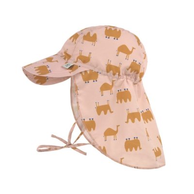 Lässig Flap Hat Klobouček proti slunci Camel - Pink, 7 - 18 m