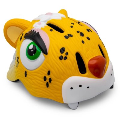 CrazySafety Dětská Cyklo Přilba Leopard - Žlutá