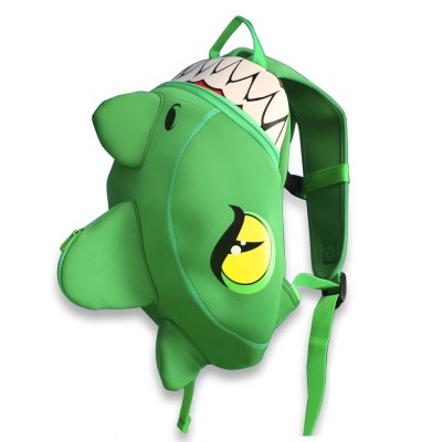 CrazySafety Dětský batoh Drak - Zelený