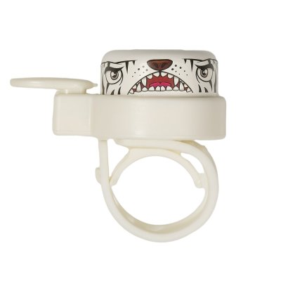 CrazySafety Zvonek na kolo Tygr - Bílý - obrázek