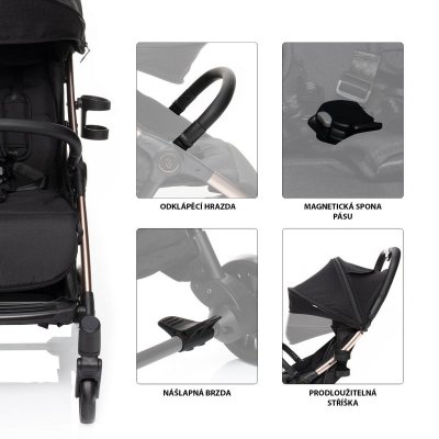 Zopa Kočárek Quiq - Blacky Beige - obrázek