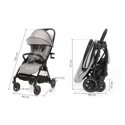 Zopa Kočárek Quiq 2 - Metal Grey - obrázek