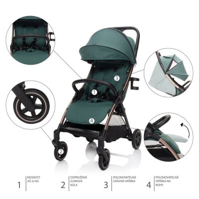 Zopa Kočárek Quiq 2 - All Black - obrázek