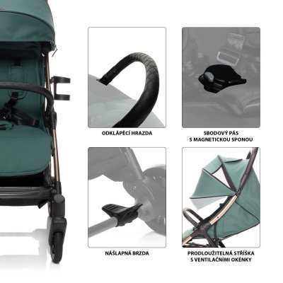 Zopa Kočárek Quiq 2 - All Black - obrázek