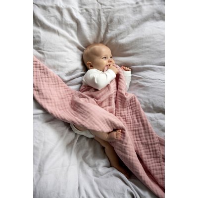 Vinter & Bloom Deka Layered Muslin Organic - Silver Rose - obrázek