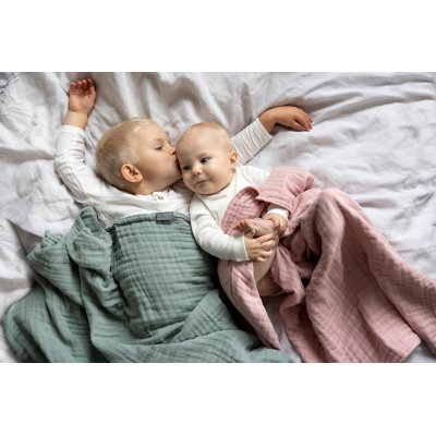 Vinter & Bloom Deka Layered Muslin Organic - Silver Rose - obrázek