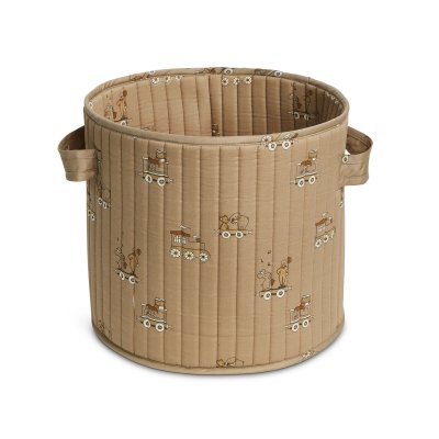 Nuuroo Hunter Prošívaný úložný koš medium - Carnival Train