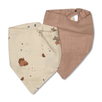 Nuuroo Villads Mušelínový bryndáček 2 ks - Unicorn/Rose Dust