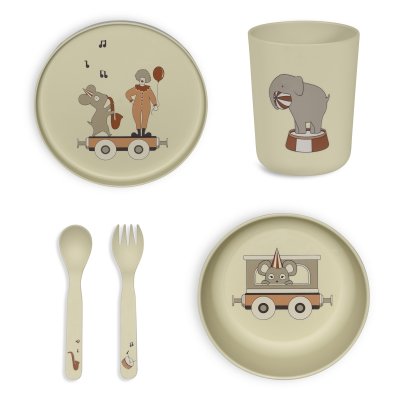 Nuuroo Marius Jídelní set PLA - Cream - obrázek