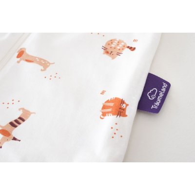 Träumeland Letní spací pytel Liebmich - Cats & Dogs, 80 cm - obrázek