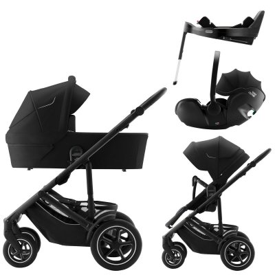 Britax Römer Set kočárek Smile 5Z + hluboká korba + Baby-Safe Pro + Vario Base 5Z - Space Black