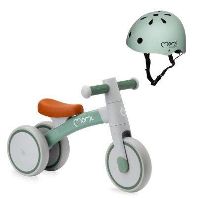 MoMi Tedi Odrážedlo + Helma Mimi - Zelená