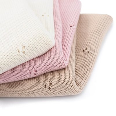 MimiLove Ažurková dečka Love - Smetanová - obrázek