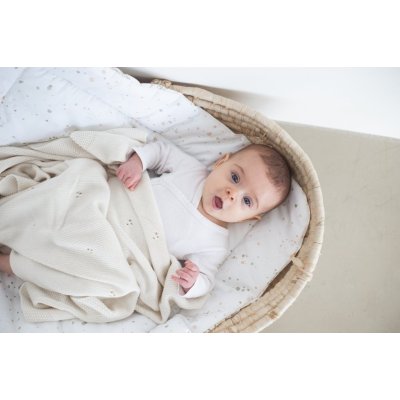 MimiLove Ažurková dečka Love - Smetanová - obrázek