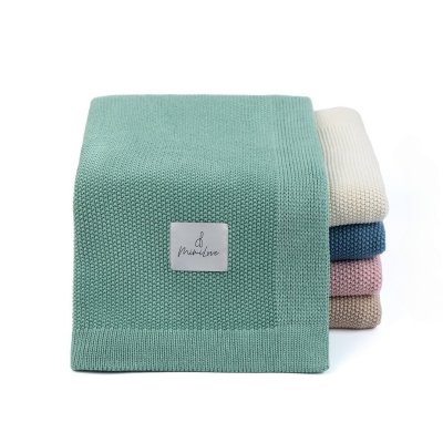 MimiLove Bambusová dečka v úpletu rýžový vzor - Rozmarýn