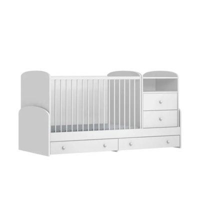 Faktum kombi postýlka Mia 120x70 cm - White