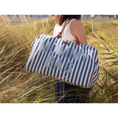 Childhome Přebalovací taška Mommy Bag Canvas - Electric Blue - obrázek