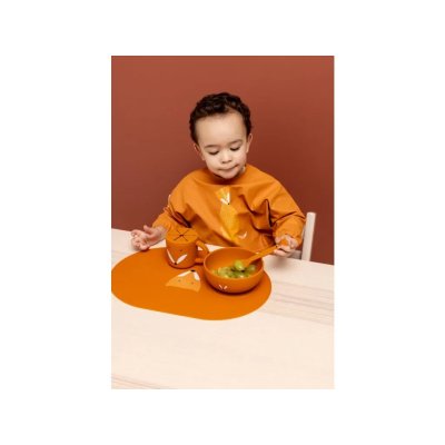 Trixie Dětský bryndák s rukávy - Mr. Fox - obrázek