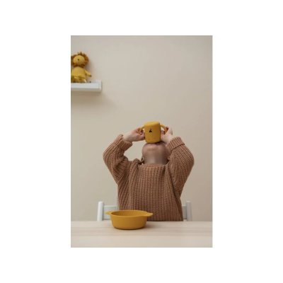 Trixie Dětský silikonový hrneček - Mr. Lion - obrázek