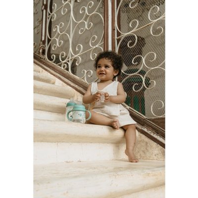 Suavinex Walk Druhá láhev s oušky 270 ml - Zelená - obrázek