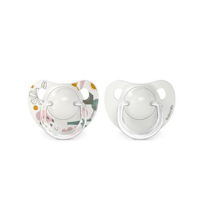 Suavinex Walk Dudlík anatomický silikon 0 - 6 m - Šedý, 2 ks