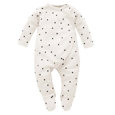 Pinokio Tres Bien Zavinovací overal - Ecru Dots, vel. 50