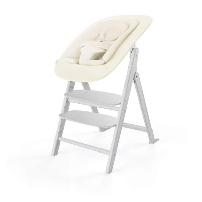 Cybex Click & Fold Rostoucí židlička 4in1 - All White - obrázek