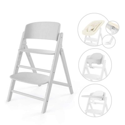 Cybex Click & Fold Rostoucí židlička 4in1 - All White