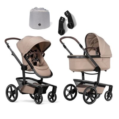 Joolz Day5 Kompletní set Sandy Taupe + Pláštěnka a adaptéry na autosedačku