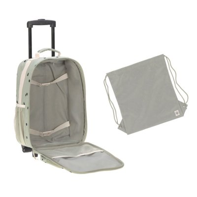 Lässig dětský kufr Happy Prints - Light Olive - obrázek