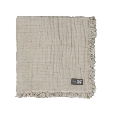 Vinter & Bloom Deka Feather Muslin Organic - Pebble Greige - obrázek