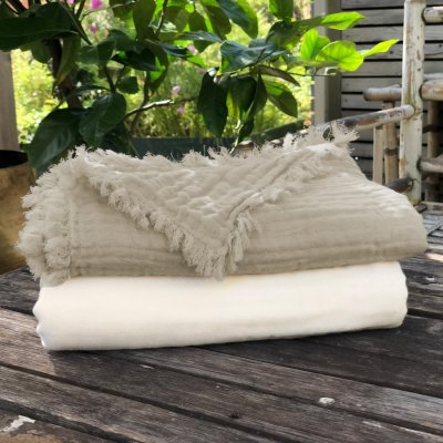 Vinter & Bloom Deka Feather Muslin Organic - Bright White - obrázek