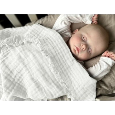 Vinter & Bloom Deka Feather Muslin Organic - Bright White - obrázek