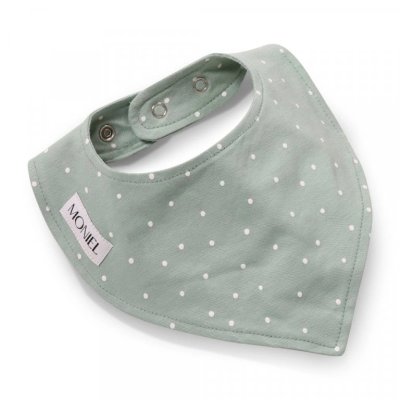 Moniel Dětský slintáček nastavitelná velikost Dots - Mintová, vel 0 - 24 m