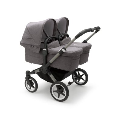 Bugaboo Donkey5 Kompletní kočárek Twin - Graphite/Grey Melange