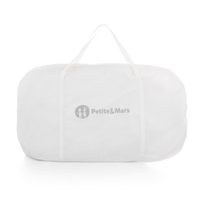 Petite&Mars Polohovatelná postýlka s funkcí kolébky 2v1 White - obrázek