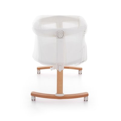 Petite&Mars Polohovatelná postýlka s funkcí kolébky 2v1 White - obrázek