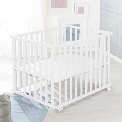 Roba Dětská skládací ohrádka 75 x 100 cm - White