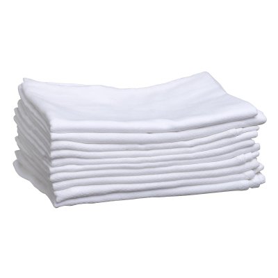 Mininor Mušelínové plenky - White, 10 ks