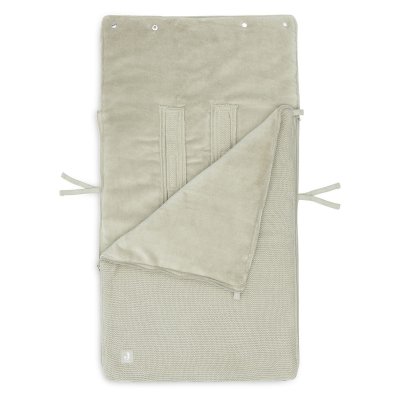 Jollein Fusak do autosedačky Basic Knit - Olive Green - obrázek