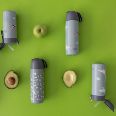 Zopa Termoska na tekutiny s brčkem 400 ml - Dino - obrázek