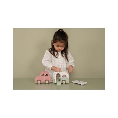 Little Dutch Auto s karavanem dřevěné - obrázek