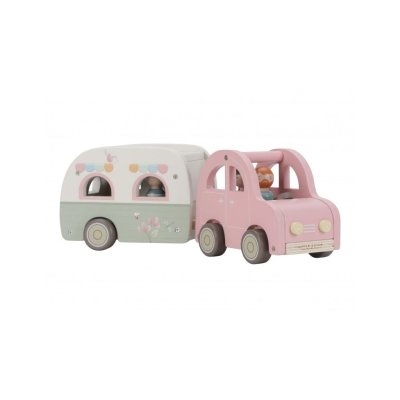 Little Dutch Auto s karavanem dřevěné - obrázek