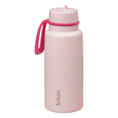 b.box Nerezová termoláhev s brčkem 1000 ml - Pink Paradise - obrázek