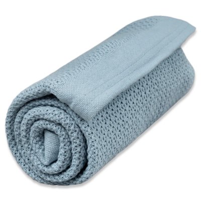 Stokke Set Tripp Trapp Židlička + Baby set + Newborn set Fjord Blue + deka Dim Blue - obrázek